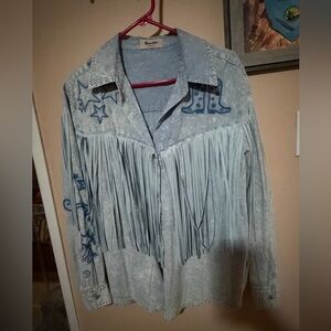 Let’s Get Western Fringe Top